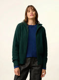 HELGA Vest Zipped Hooded Cypress