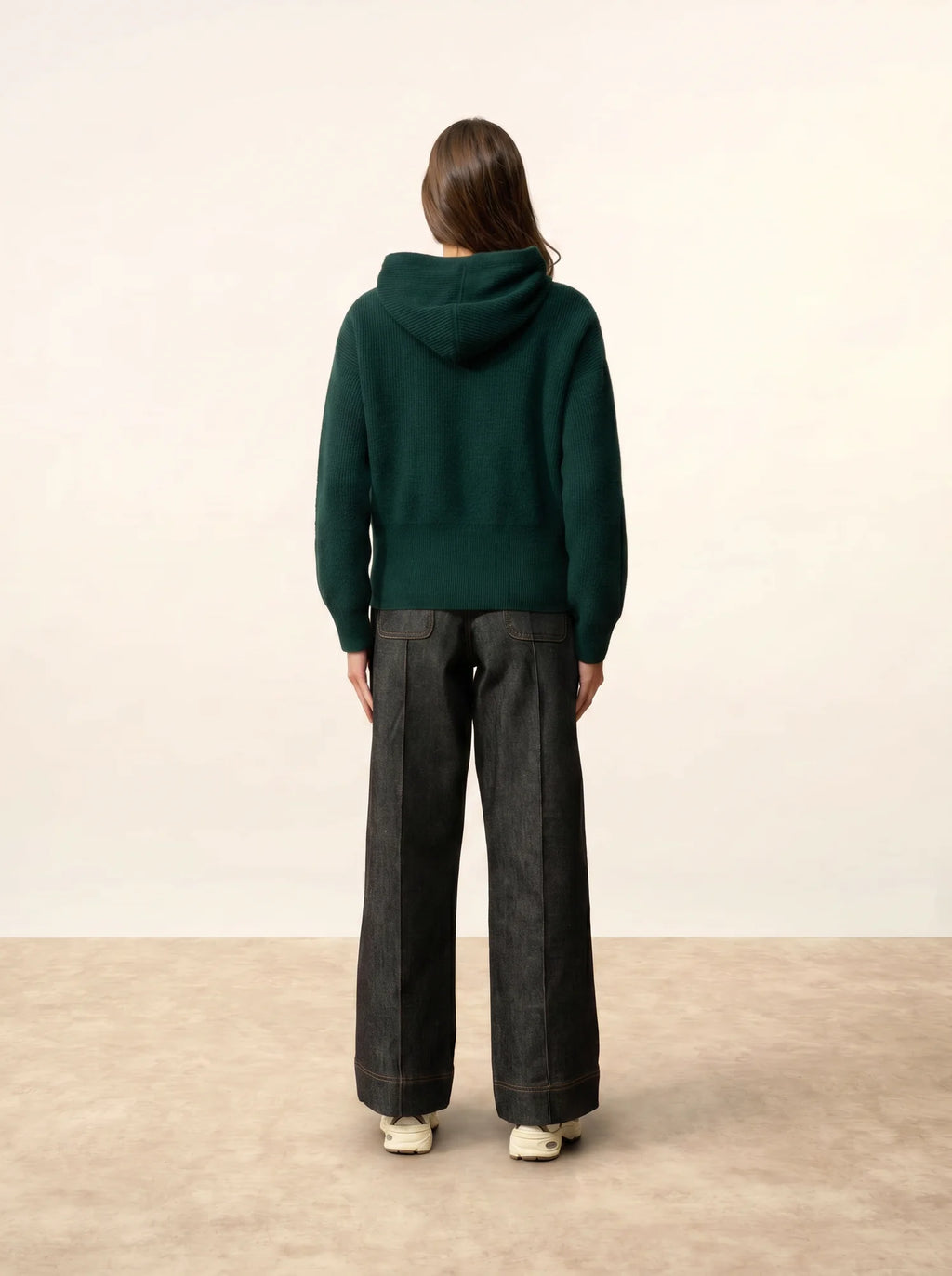 HELGA Vest Zipped Hooded Cypress