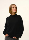 PIURA Sweater Peter Pan Collar Black