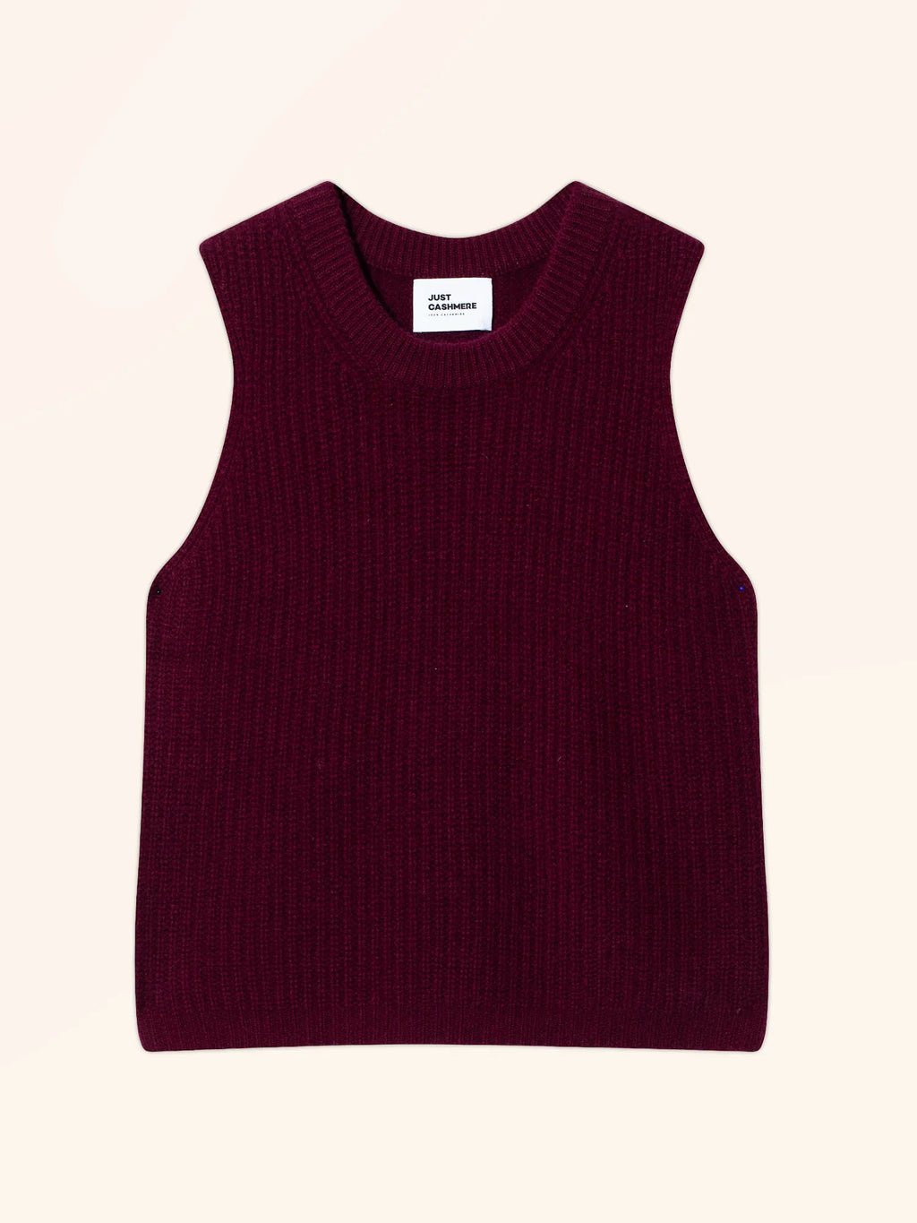 DAMPA Tank Top Crew Neck 6 Ply Burgundy