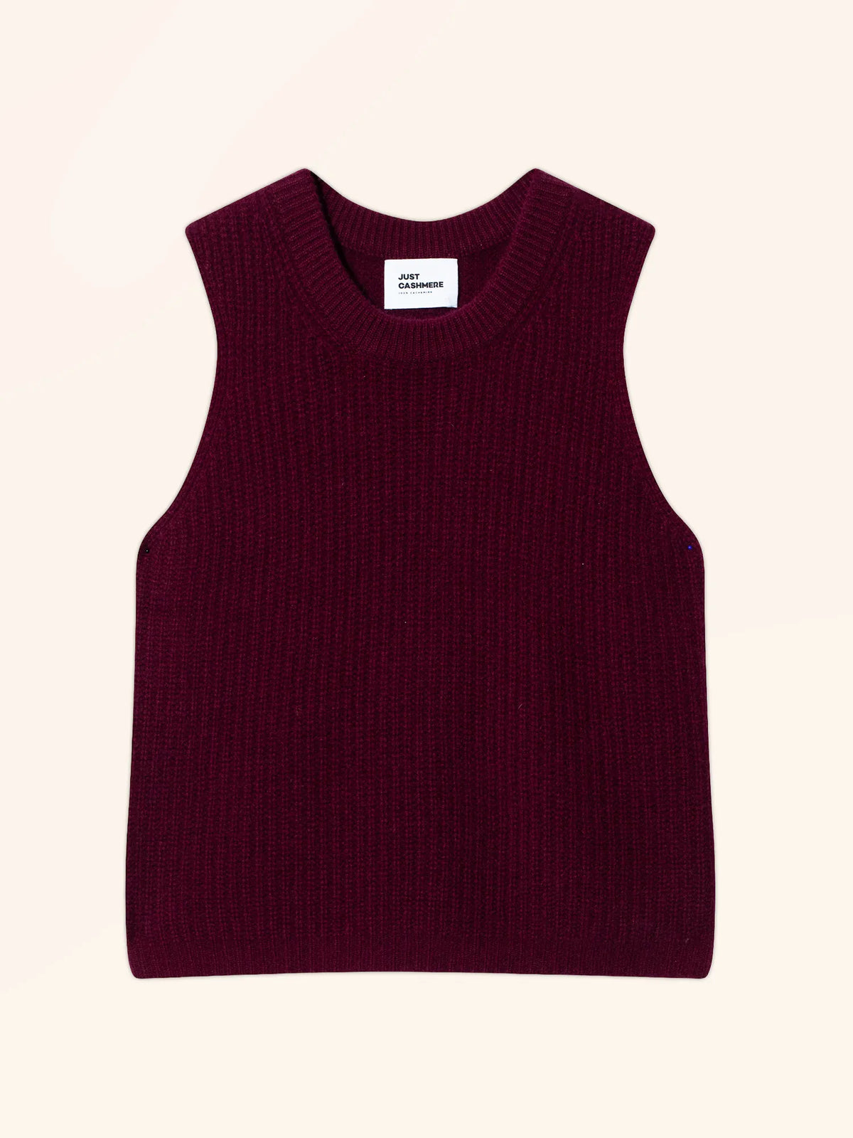 DAMPA Tank Top Crew Neck 6 Ply Burgundy