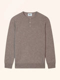 GUZMAN Sweater Henley Neck Heather Caribou