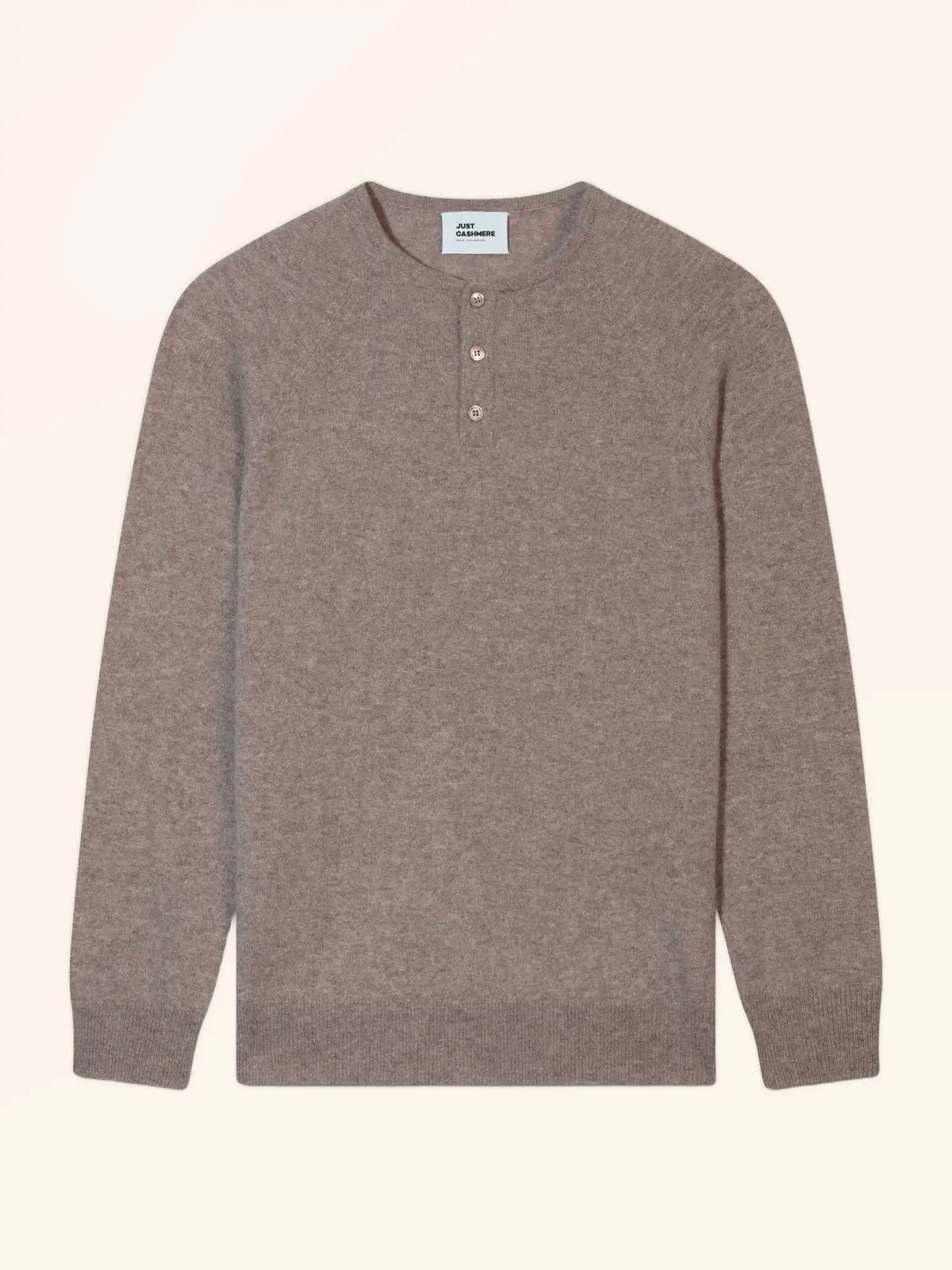 GUZMAN Sweater Henley Neck Heather Caribou