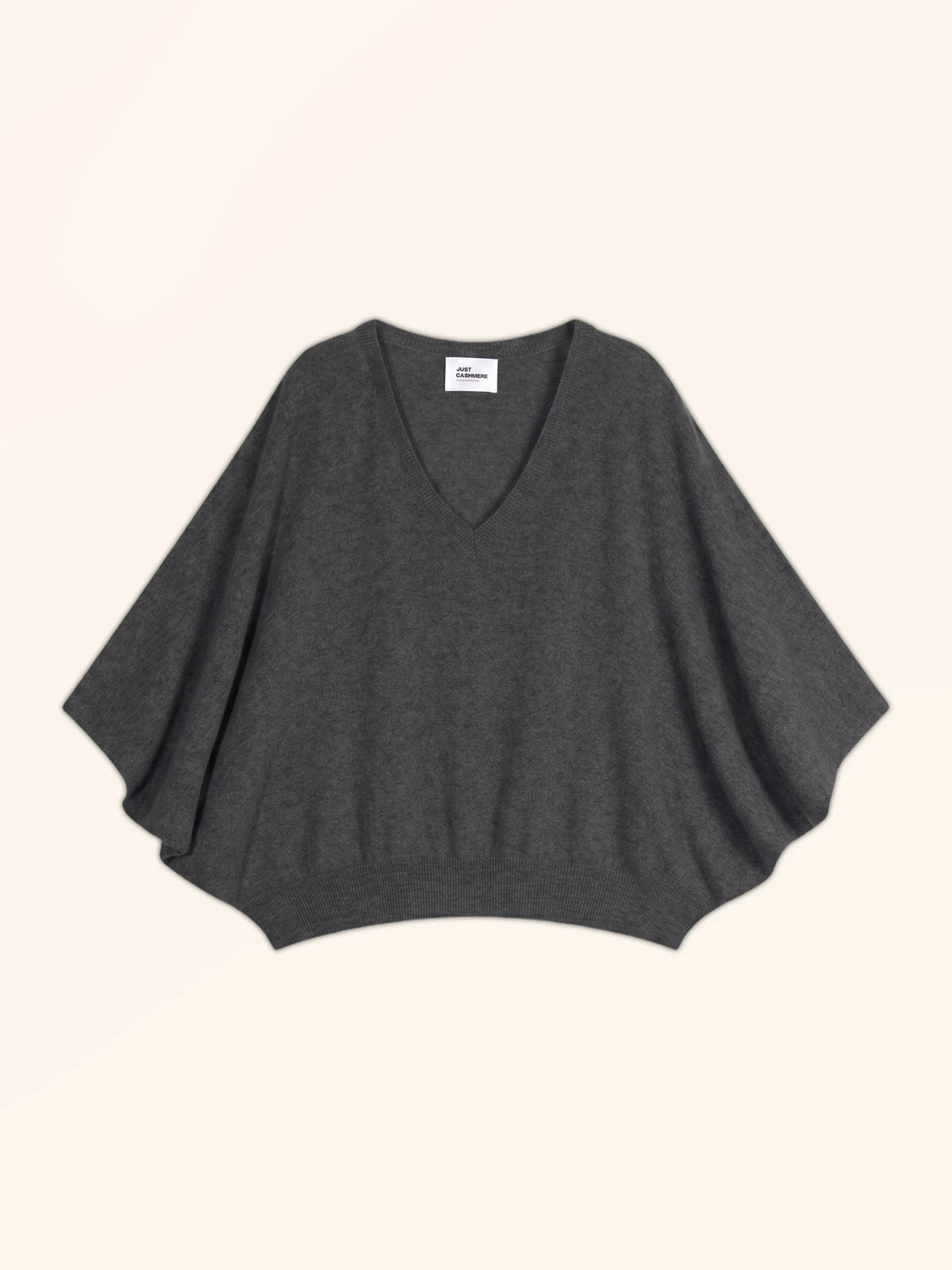 POLO Sweater V-Neck Batwing Heather Carbon