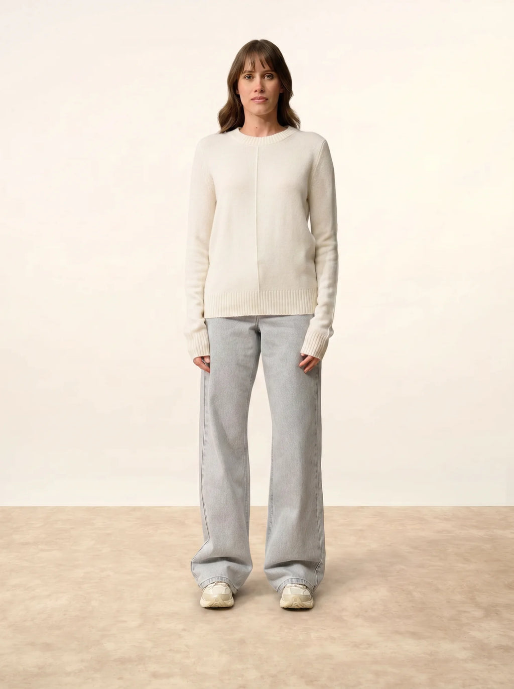 WILL Sweater Crew Neck 4 Ply Snow