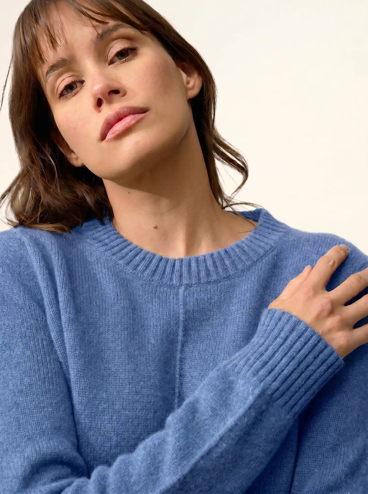 WILL Sweater Crew Neck 4 Ply Sky