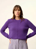 WILL Pull Col Rond 4 Fils Violette