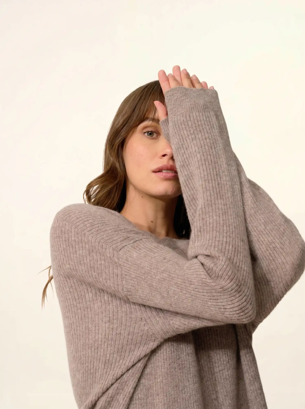 CHARLINE Sweater Crew Neck Heather Caribou