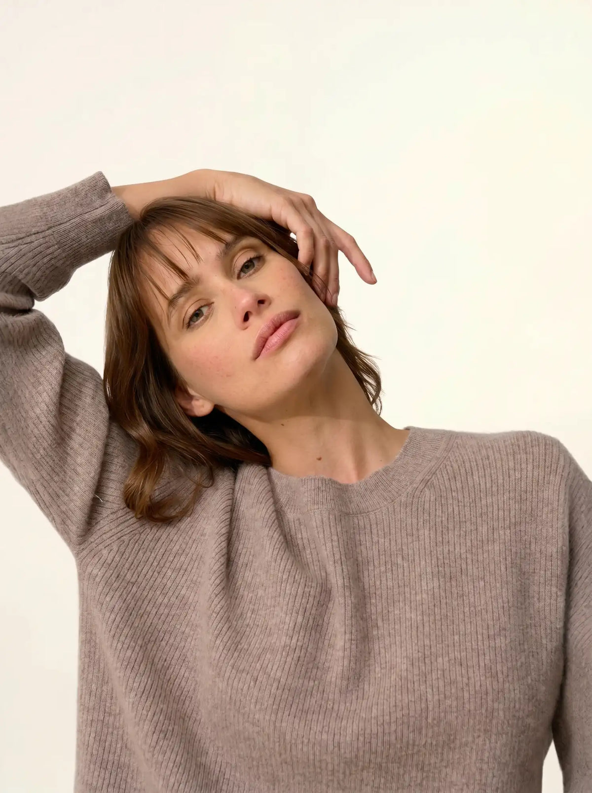 CHARLINE Sweater Crew Neck Heather Caribou