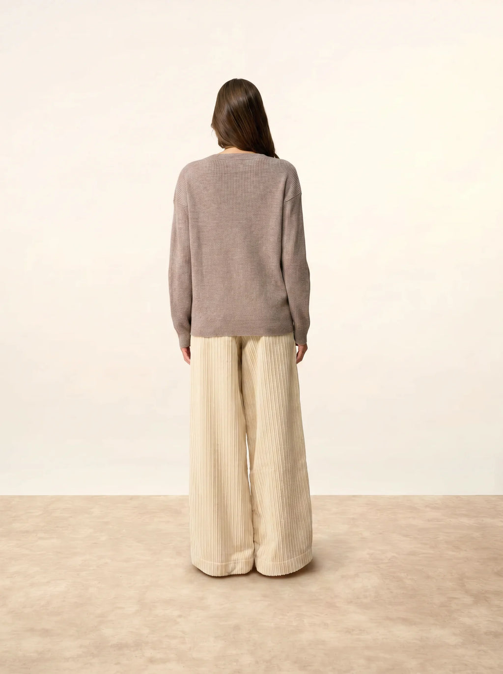 CHARLINE Sweater Crew Neck Heather Caribou