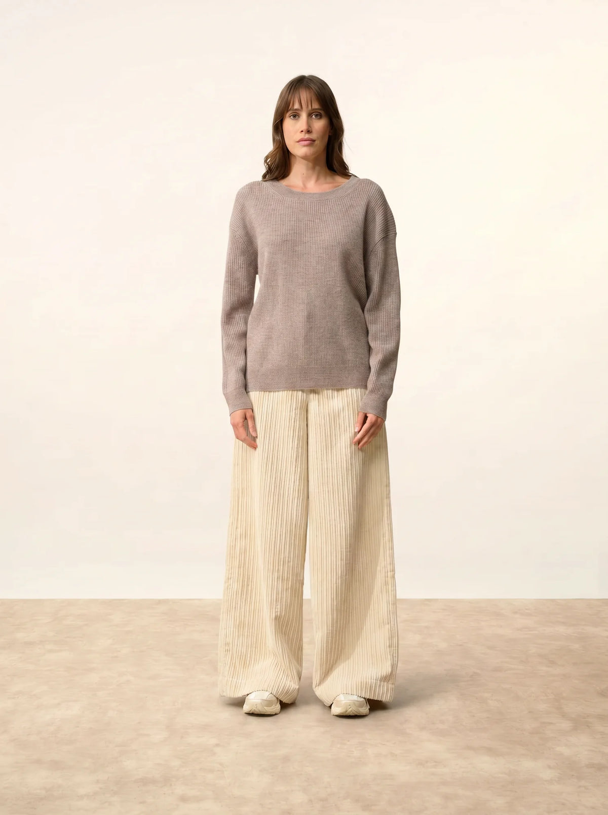 CHARLINE Sweater Crew Neck Heather Caribou