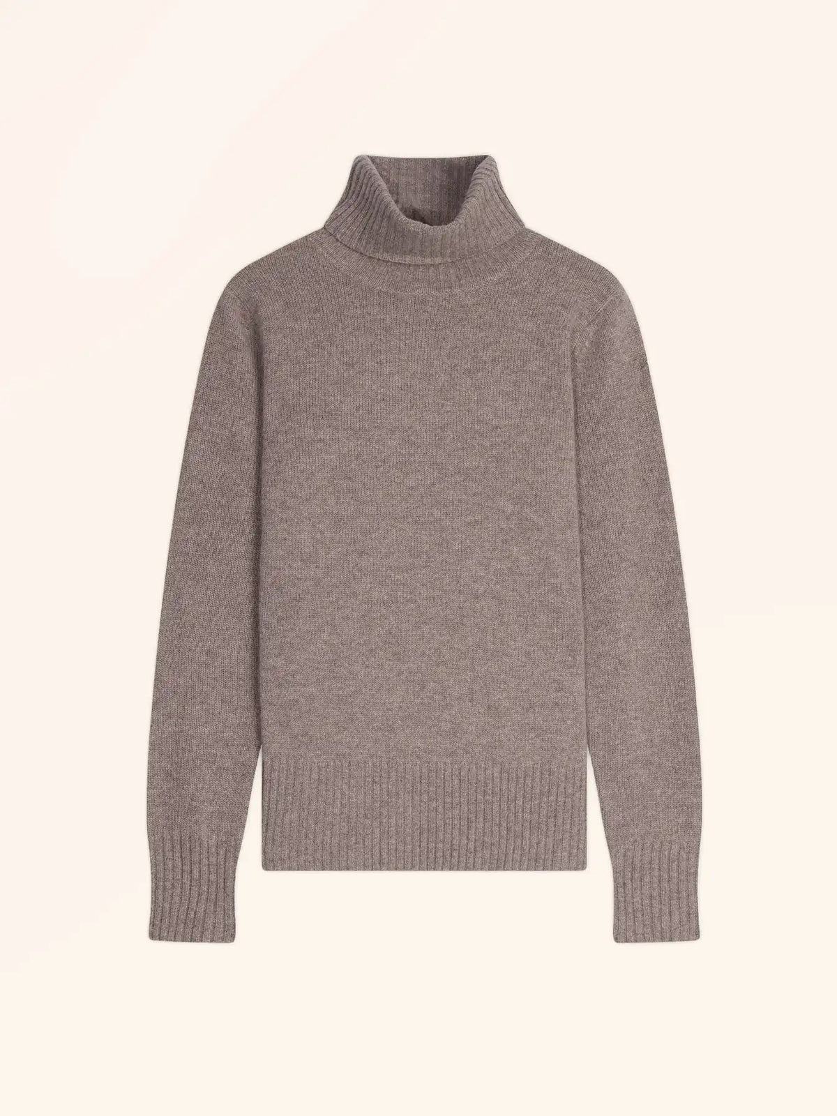 LUCIE Sweater Turtleneck 4 Ply Heather Caribou