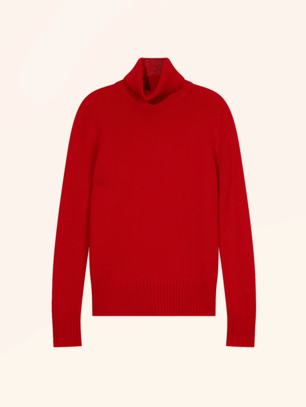 LUCIE Sweater Turtleneck 4 Ply Red