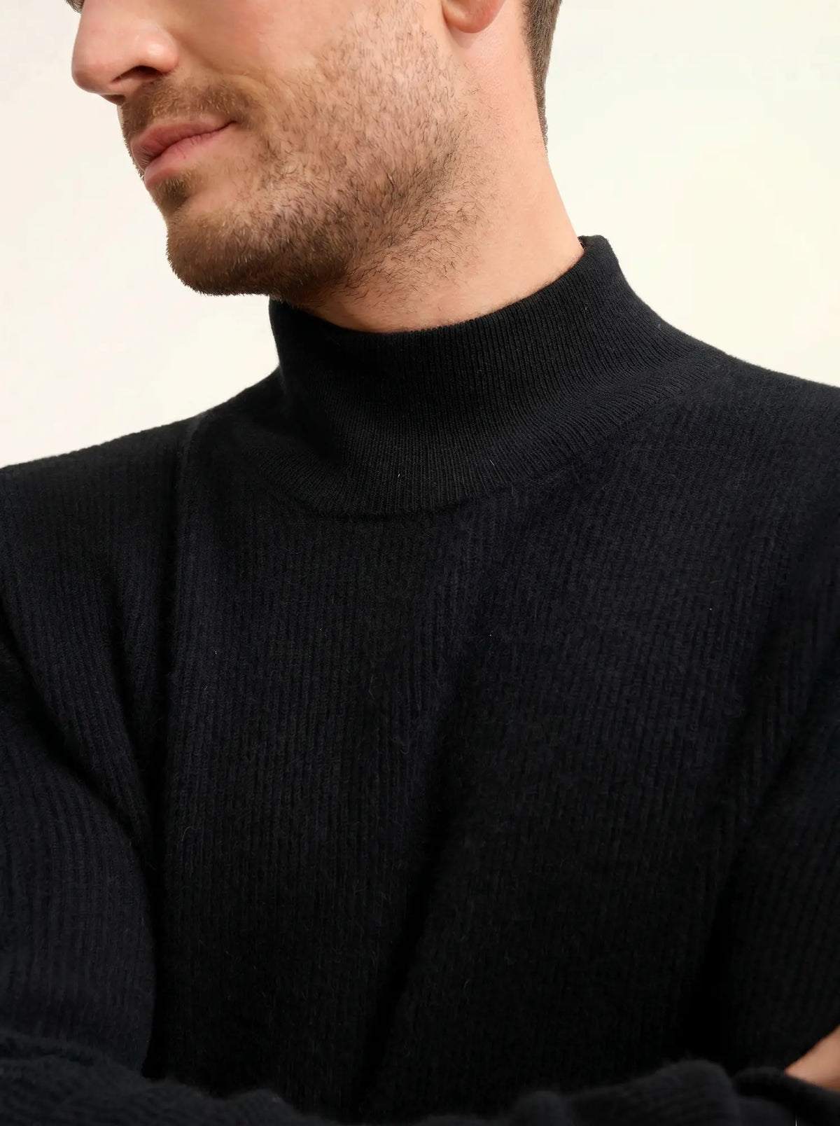 EVA Pull Col Montant Noir