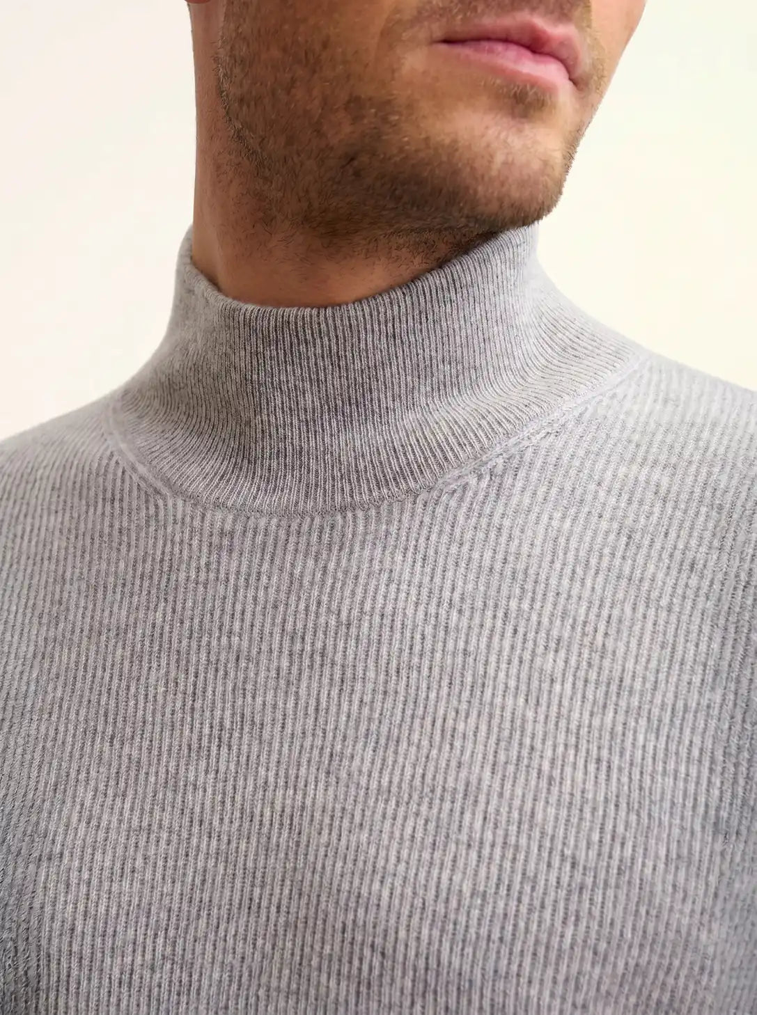EVA Sweater Mock Neck Heather Cloud