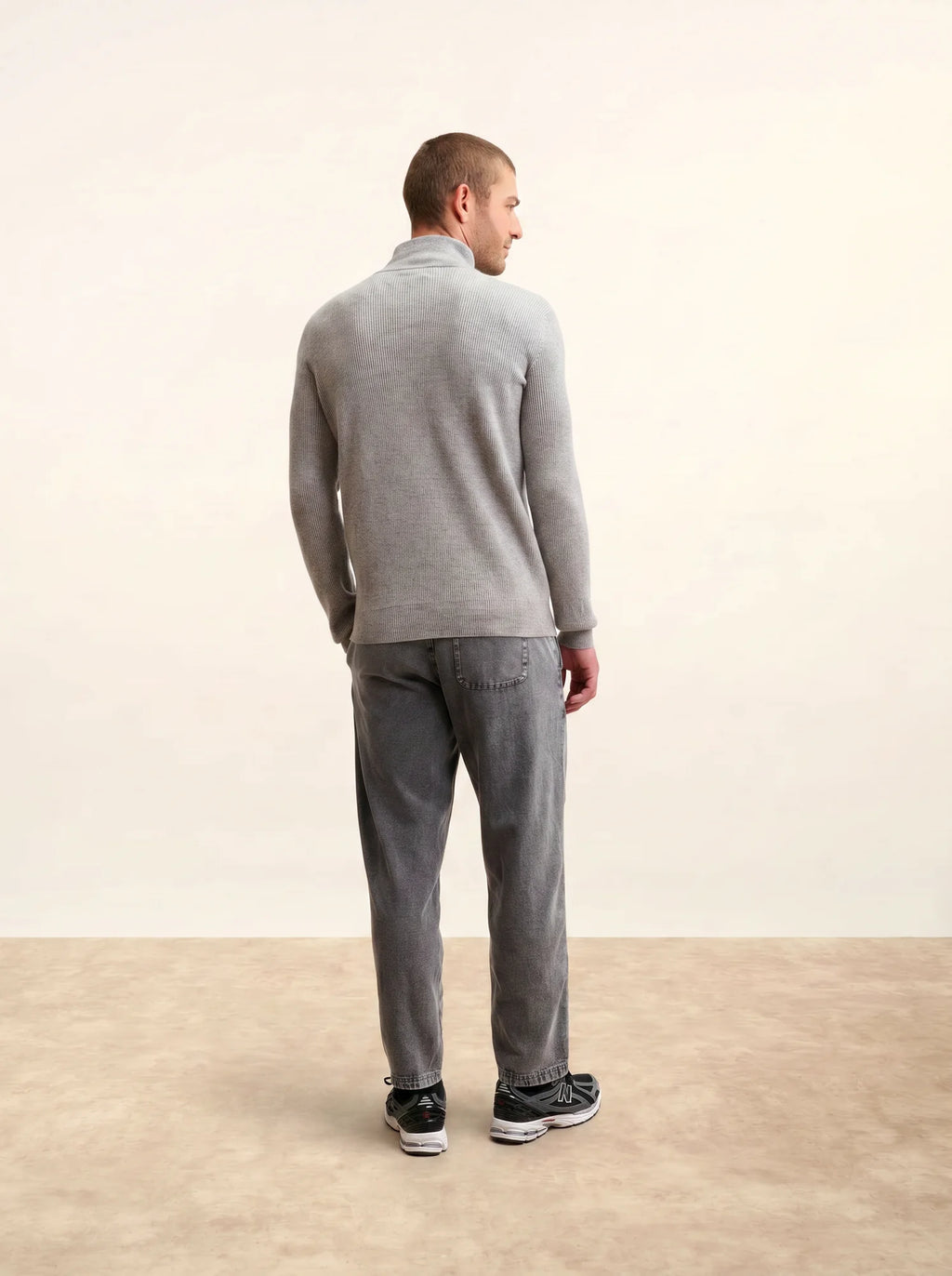 EVA Sweater Mock Neck Heather Cloud