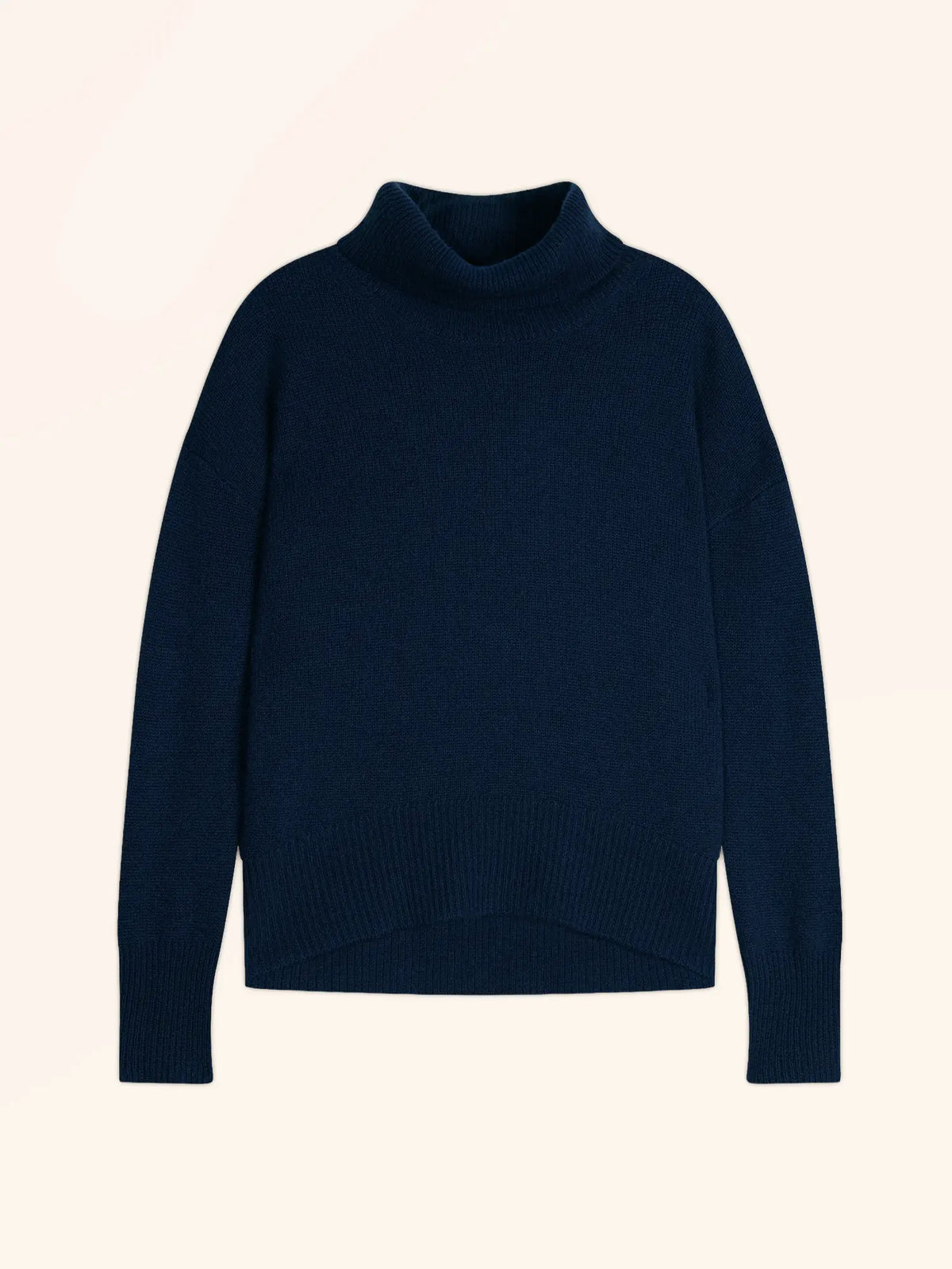 ROMANE Sweater Turtleneck 4 Ply Midnight