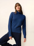 ROMANE Sweater Turtleneck 4 Ply Midnight