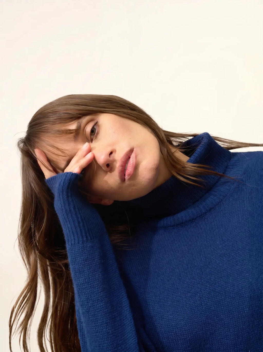 ROMANE Sweater Turtleneck 4 Ply Midnight