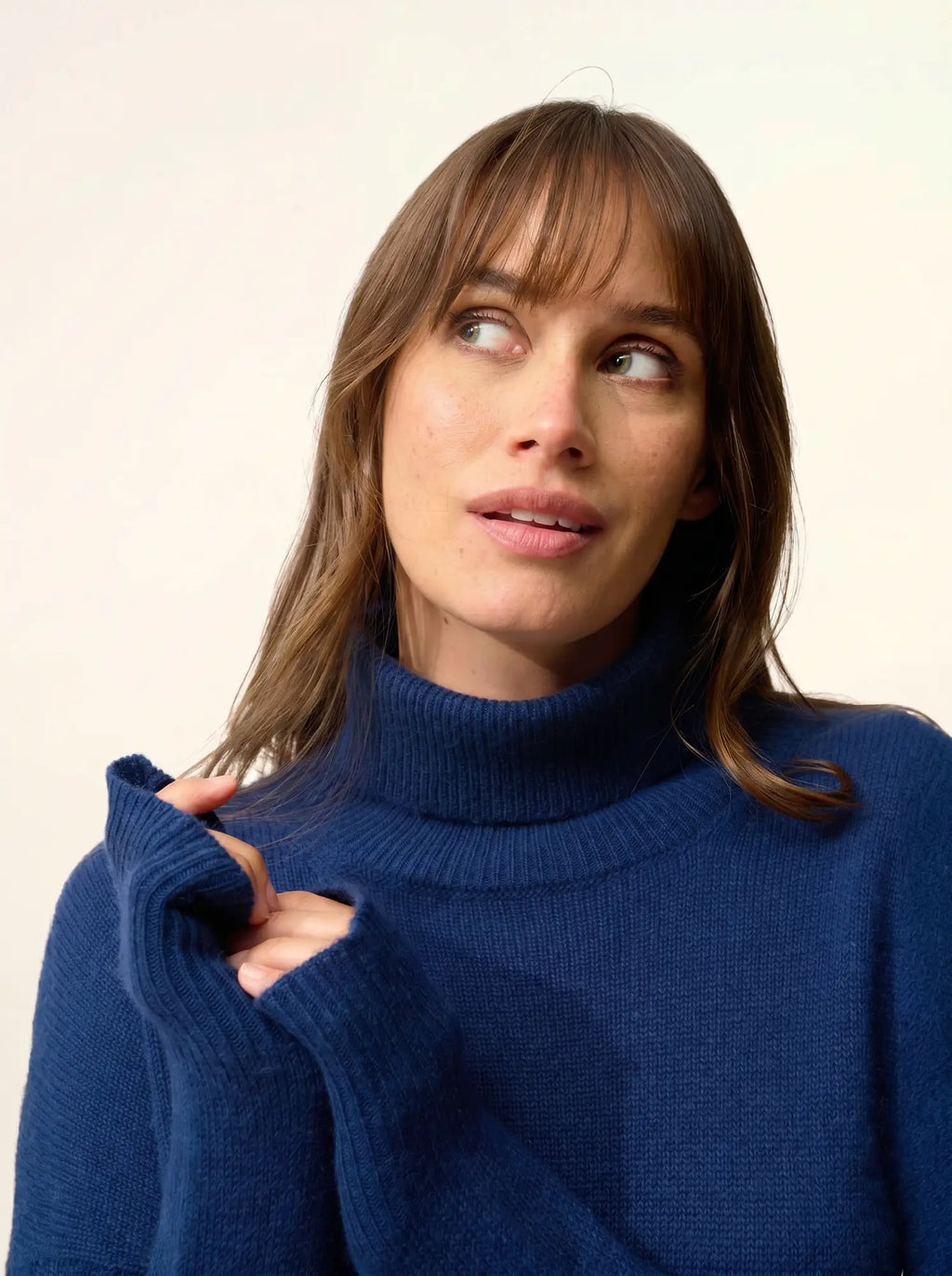ROMANE Sweater Turtleneck 4 Ply Midnight