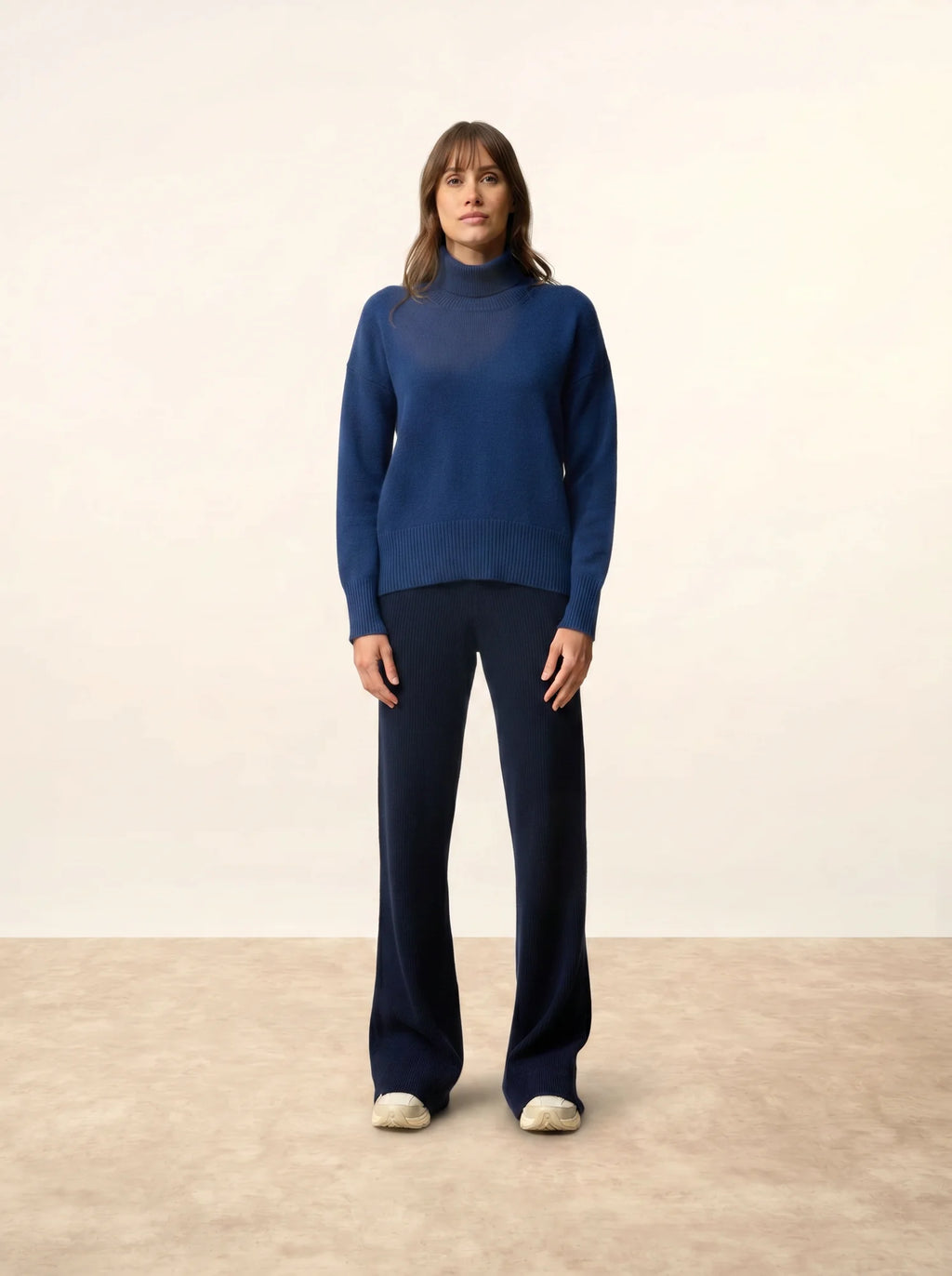 ROMANE Sweater Turtleneck 4 Ply Midnight