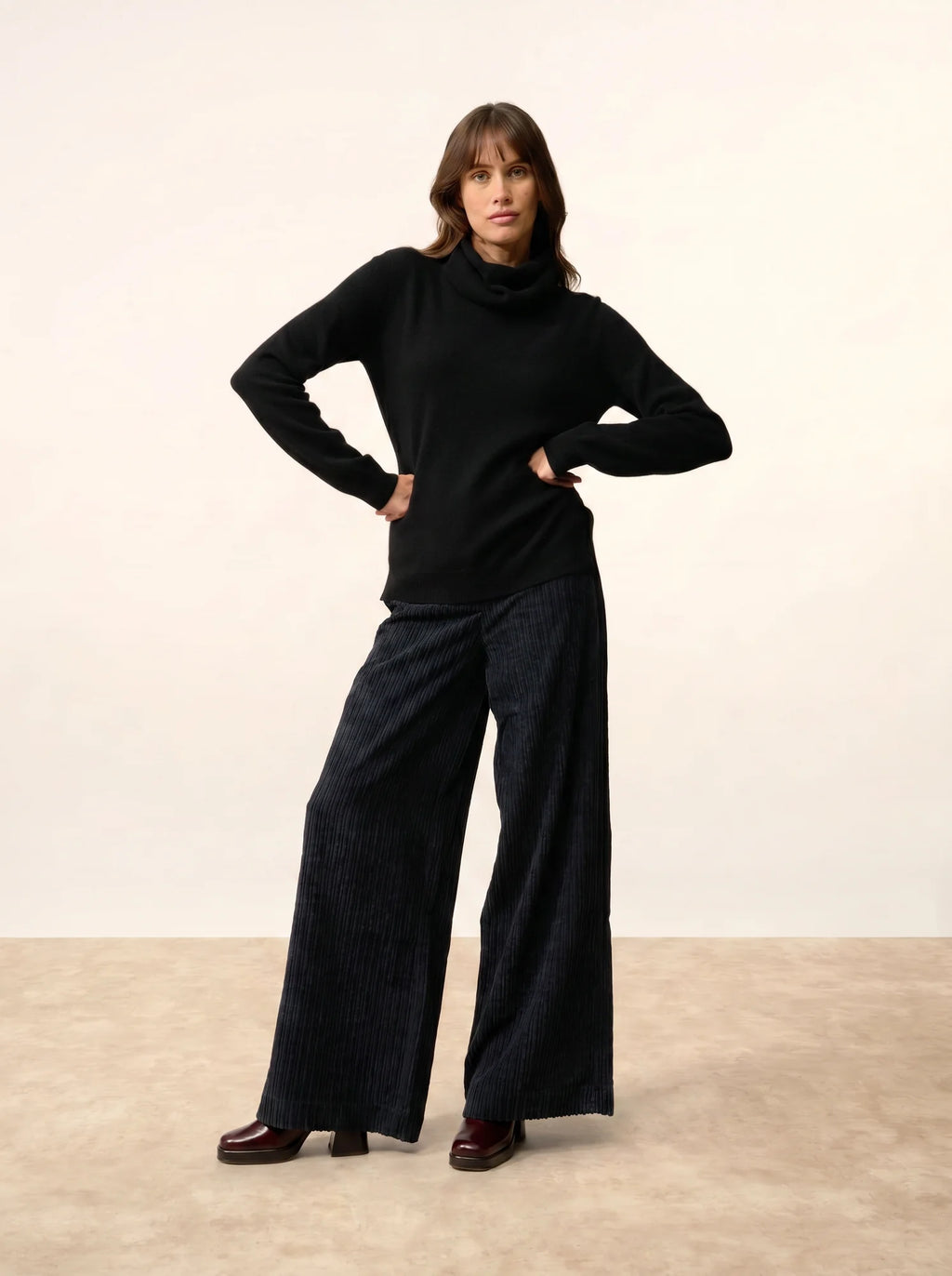 DONATELLA Sweater Turtleneck Black