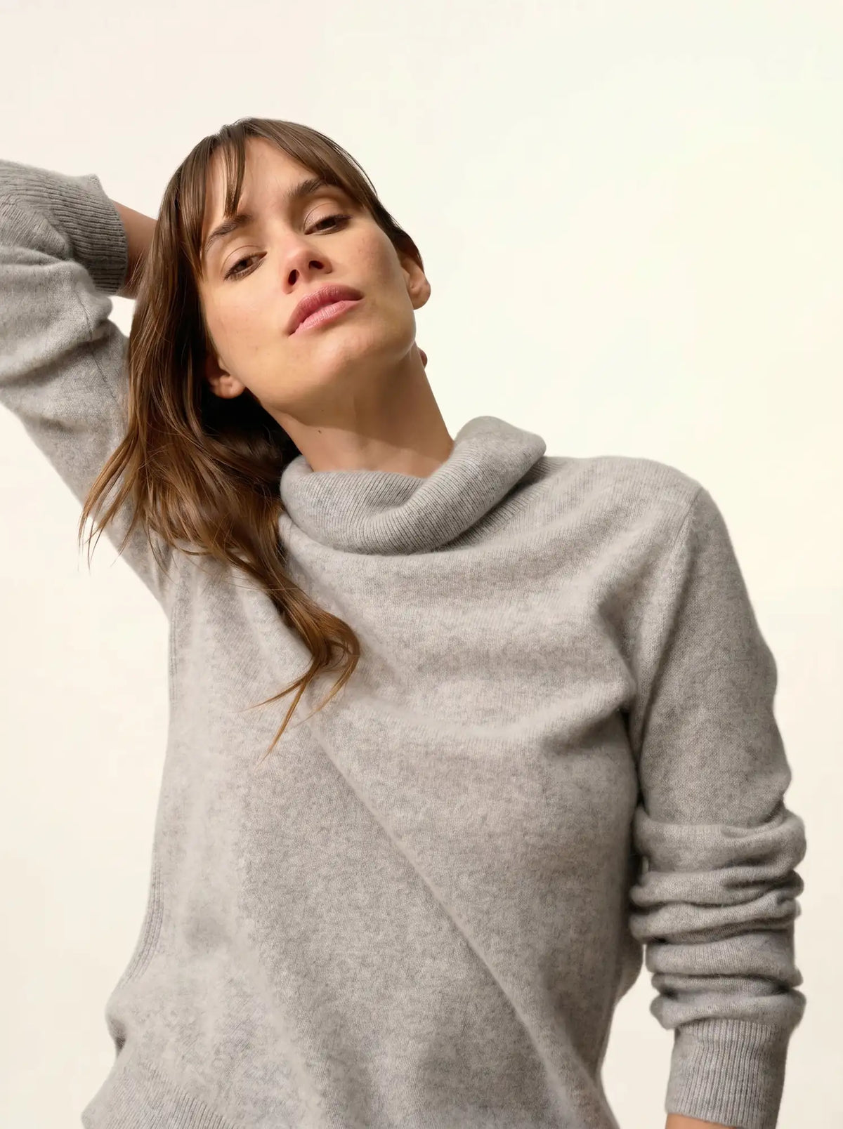 DONATELLA Sweater Turtleneck Heather Cloud