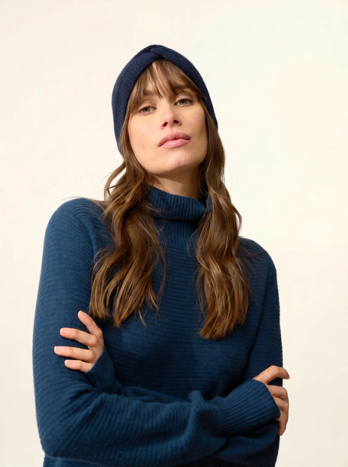 YLFA Bandeau 8 Fils Bleu Marine