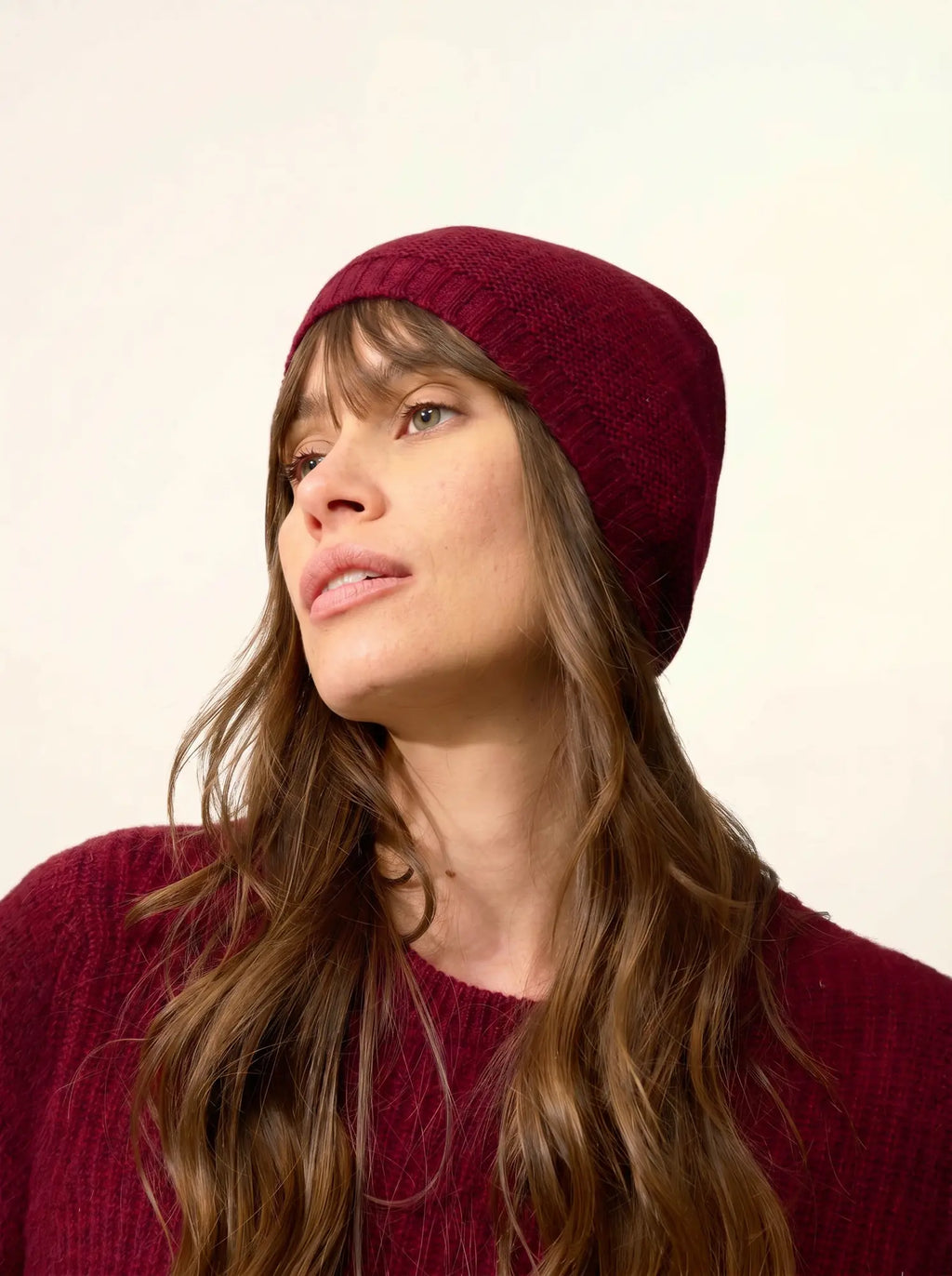 SIGNY Bonnet 4 Fils Cranberry Chiné