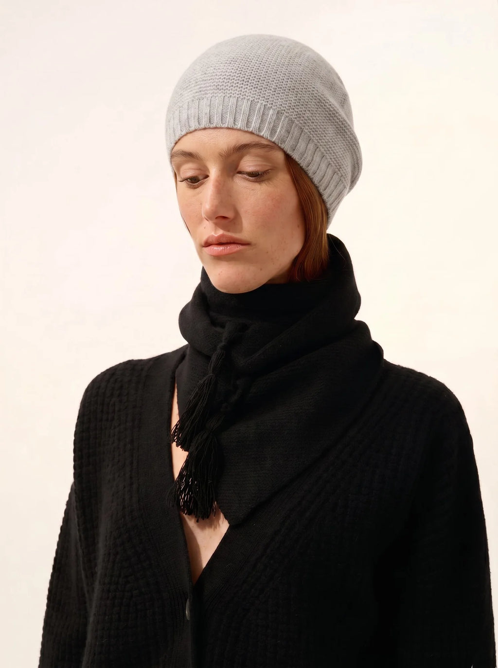 SIGNY Beanie 4 Ply Heather Pearl Grey