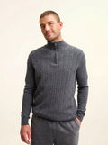 HILMIR Pull Camionneur Anthracite Chiné