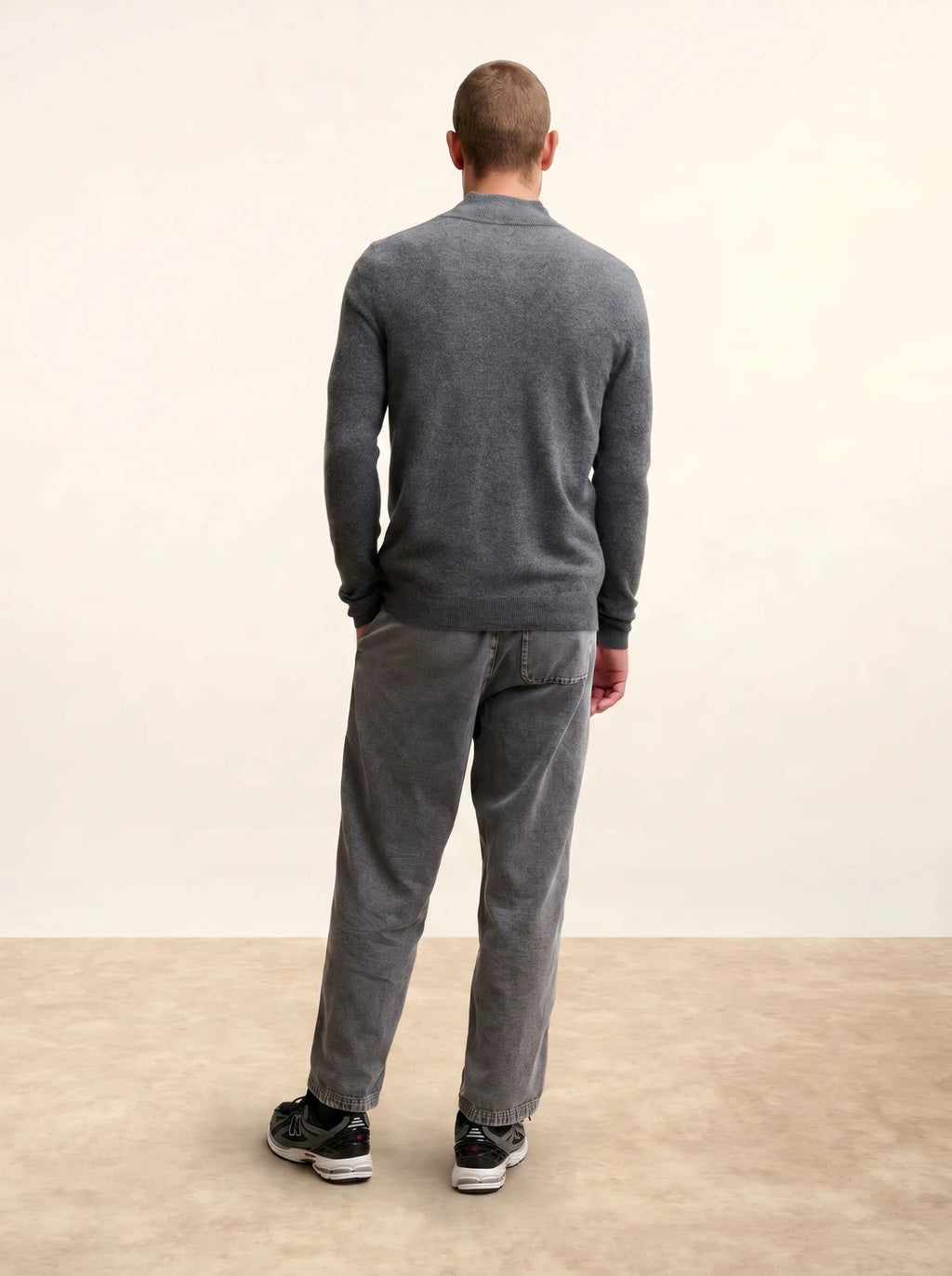 HILMIR Pull Camionneur Anthracite Chiné