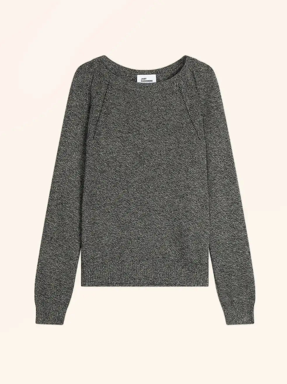 AREQUIPA Sweater Crew Neck 4 Ply Black and White