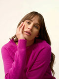AREQUIPA Sweater Crew Neck 4 Ply Magenta