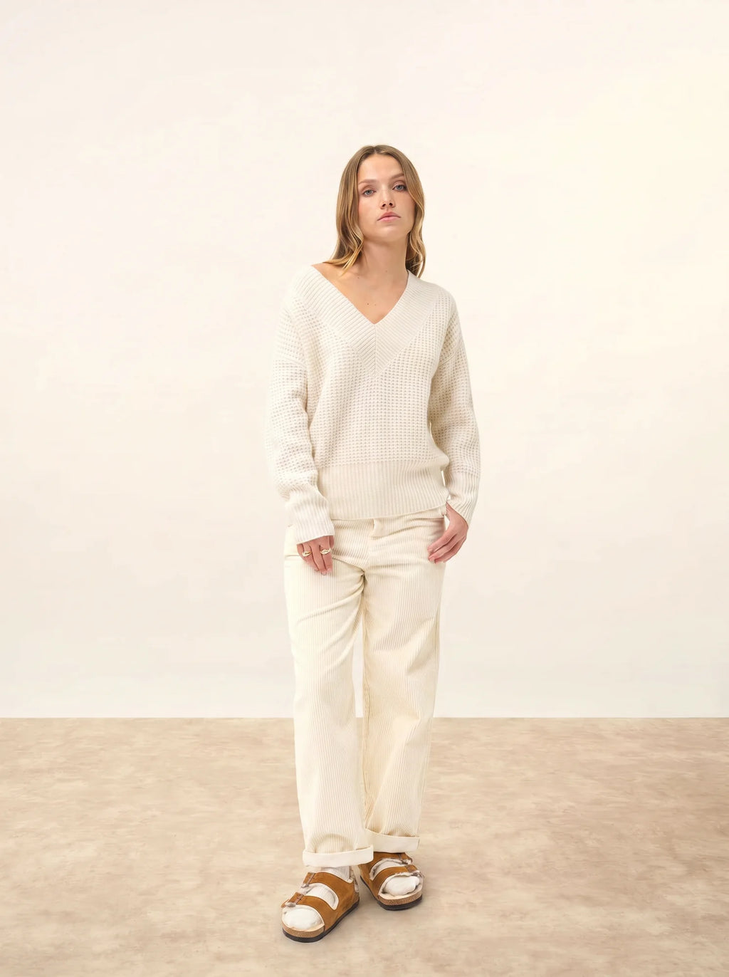 TACNA Pull Col V 8 Fils Neige