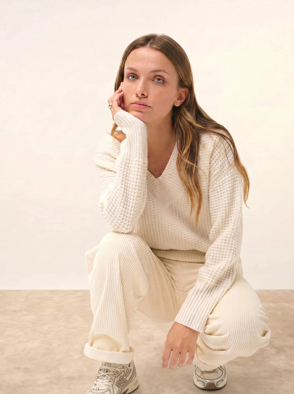 TACNA Pull Col V 8 Fils Neige