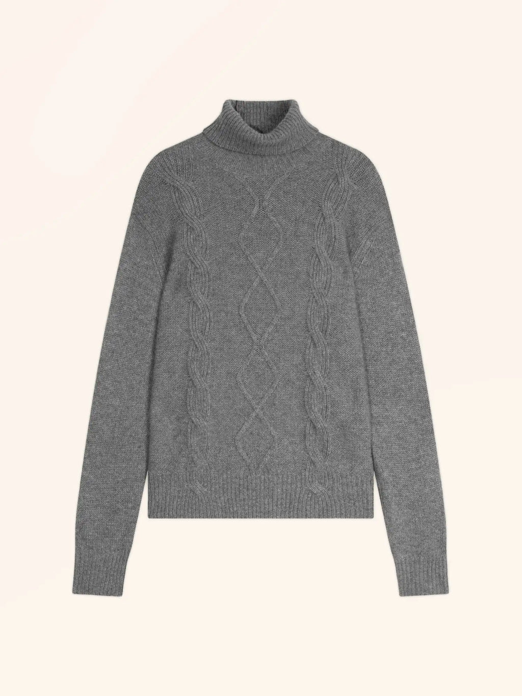 DOLMA Sweater Turtleneck 6 Ply Heather Flannel