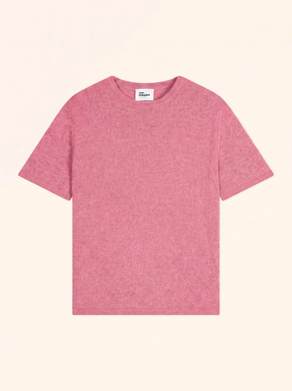 CARLA T-Shirt Rundhalsausschnitt 4-fädig Erdbeerrot