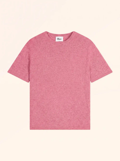 CARLA T-Shirt Crew Neck 4 Ply Strawberry