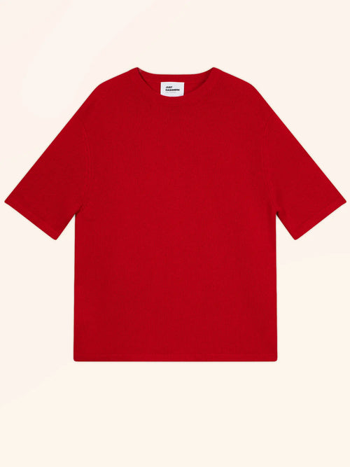 CARLA T-Shirt Crew Neck 4 Ply Red