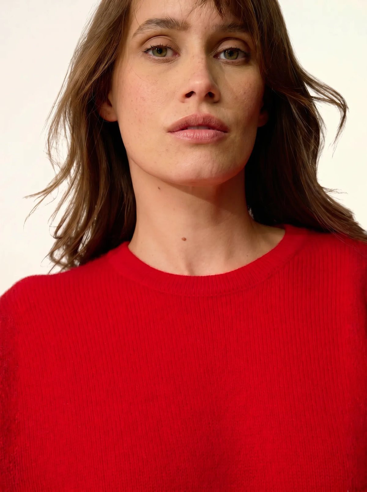 CARLA T-Shirt Crew Neck 4 Ply Red