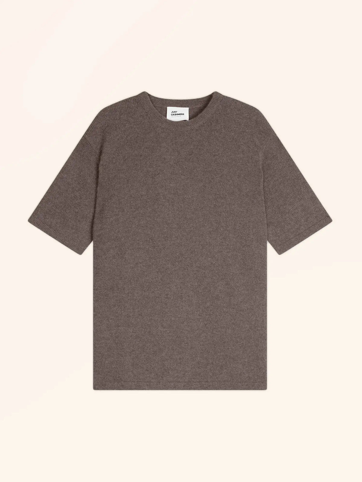 CARLA T-Shirt Crew Neck 4 Ply Heather Taupe