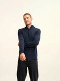 LEONIE Sweater Trucker Neck 4 Ply Caviar