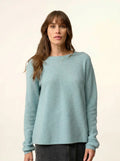 NETHY Pull Col Bateau Aqua Chiné