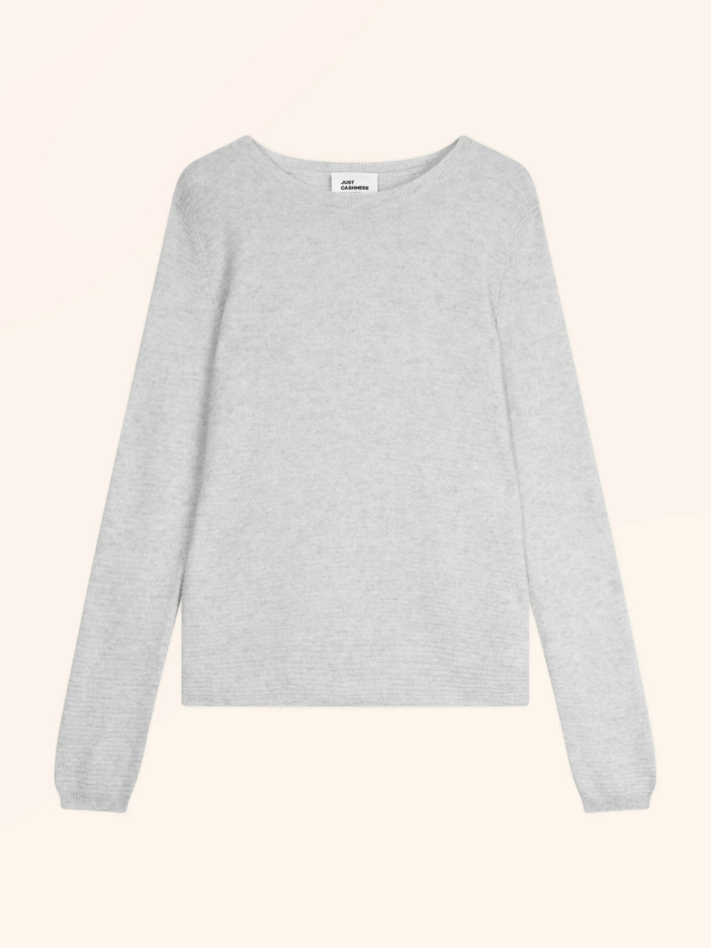 NETHY Pull Col Bateau Gris Perle Chiné