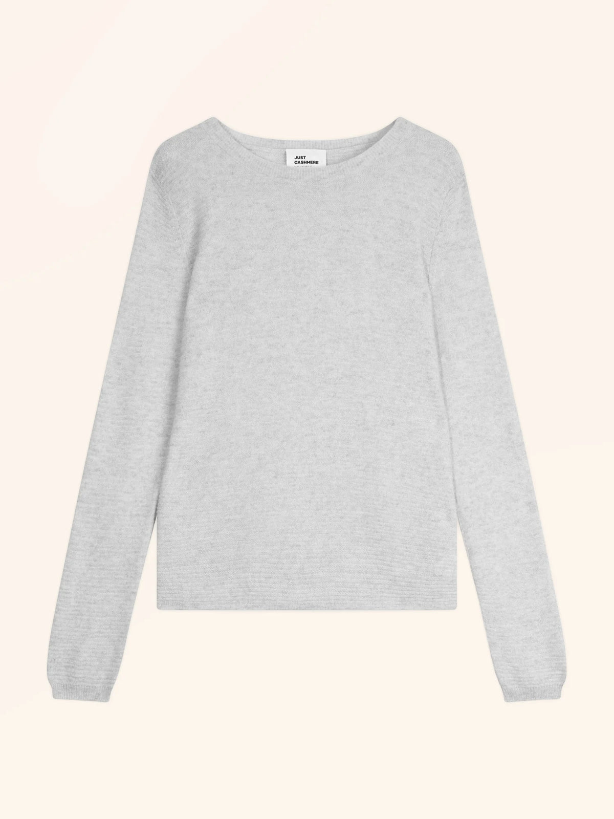 NETHY Pull Col Bateau Gris Perle Chiné