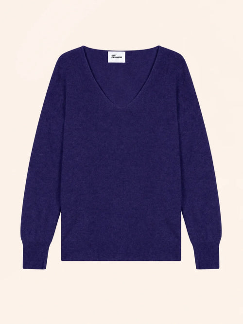 BIRSE Pullover V-Ausschnitt Tiefviolett