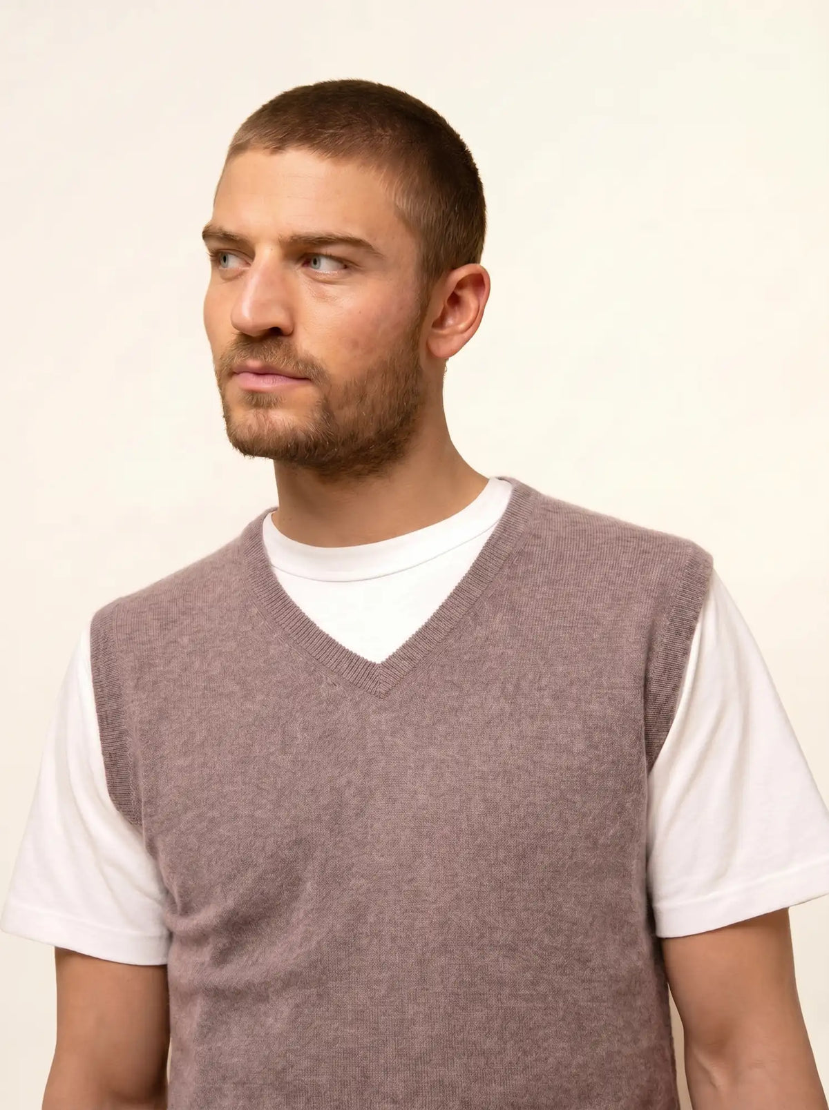 CORKI Tank Top V-Neck Heather Caribou