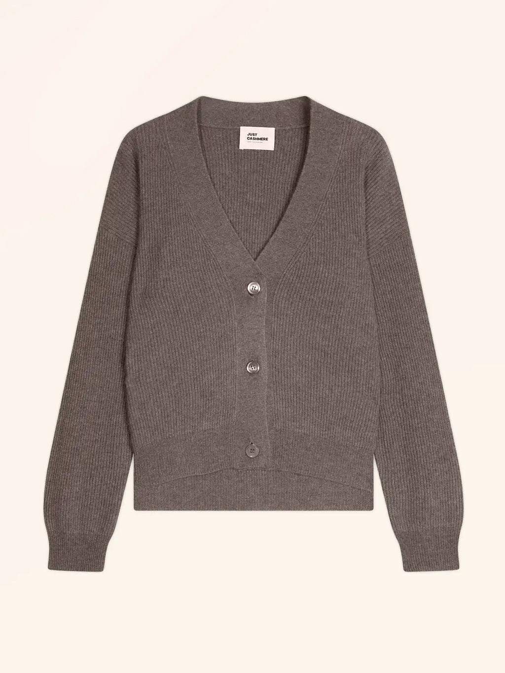 ADELE Cardigan V-Neck Heather Taupe