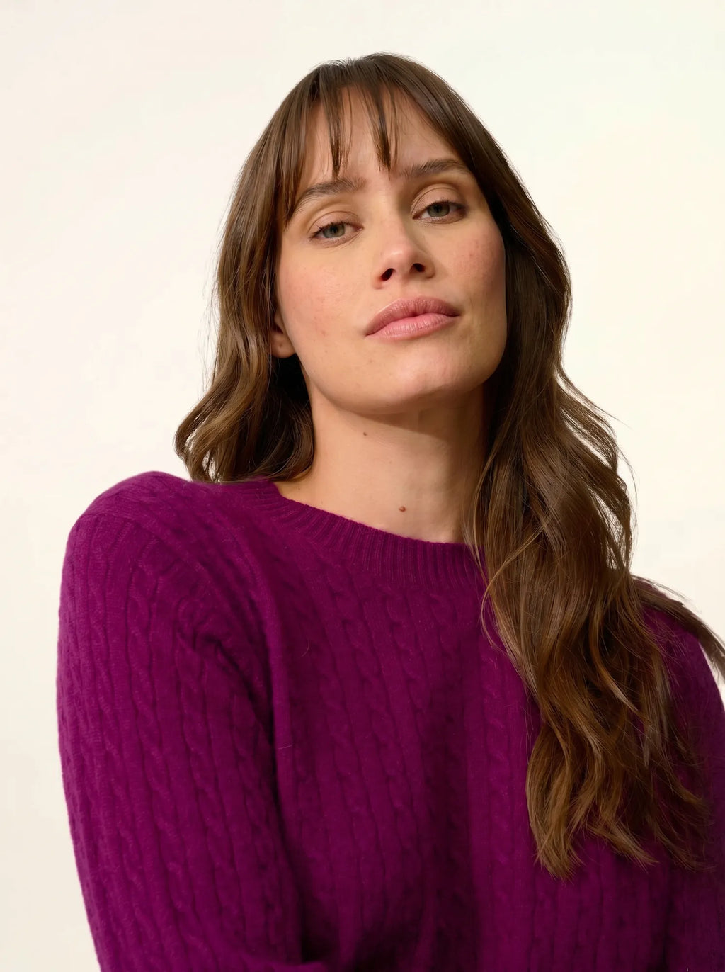 JADE Sweater Crew Neck Plum